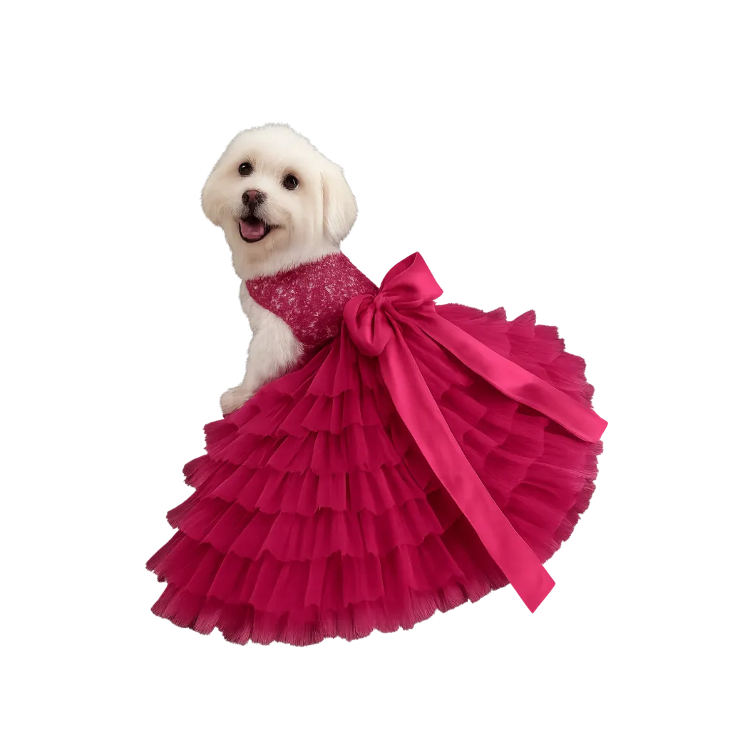 Magenta with dog.webp