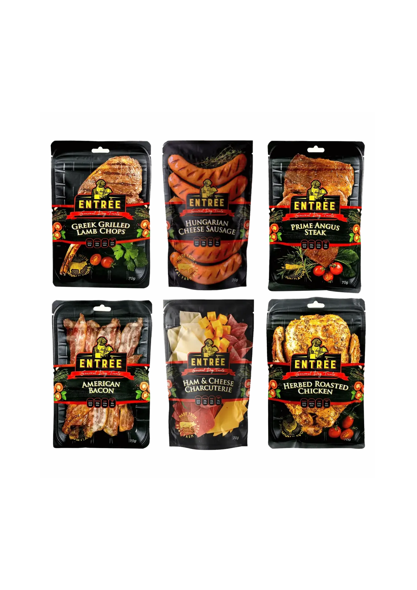 Entrée Gourmet Dog Treats - 70g (American Bacon)