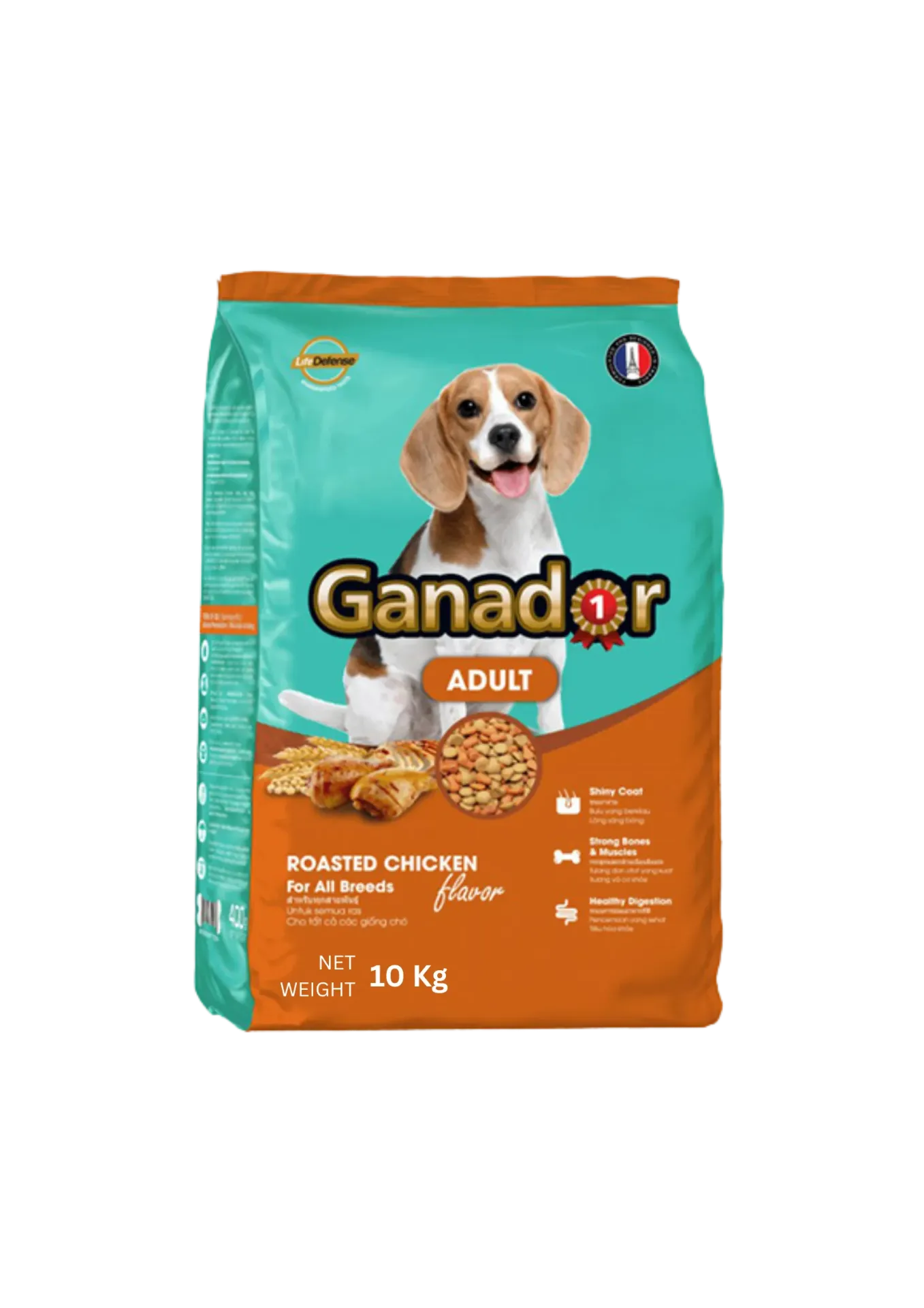 Ganador Life Defense Adult - 10kg (Roasted Chicken)