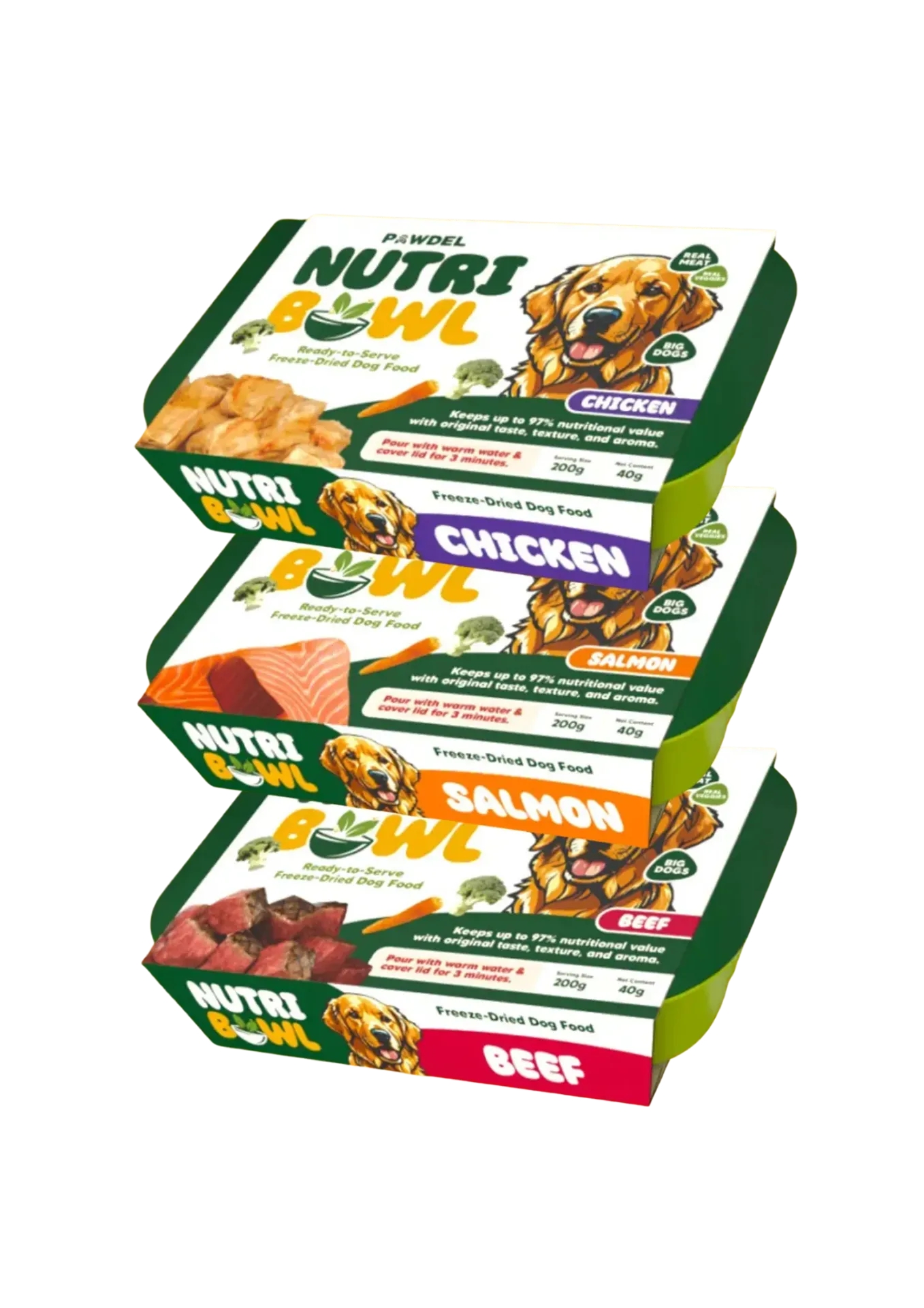 Pawdel NutriBowl Big Dog - 200g (Salmon)