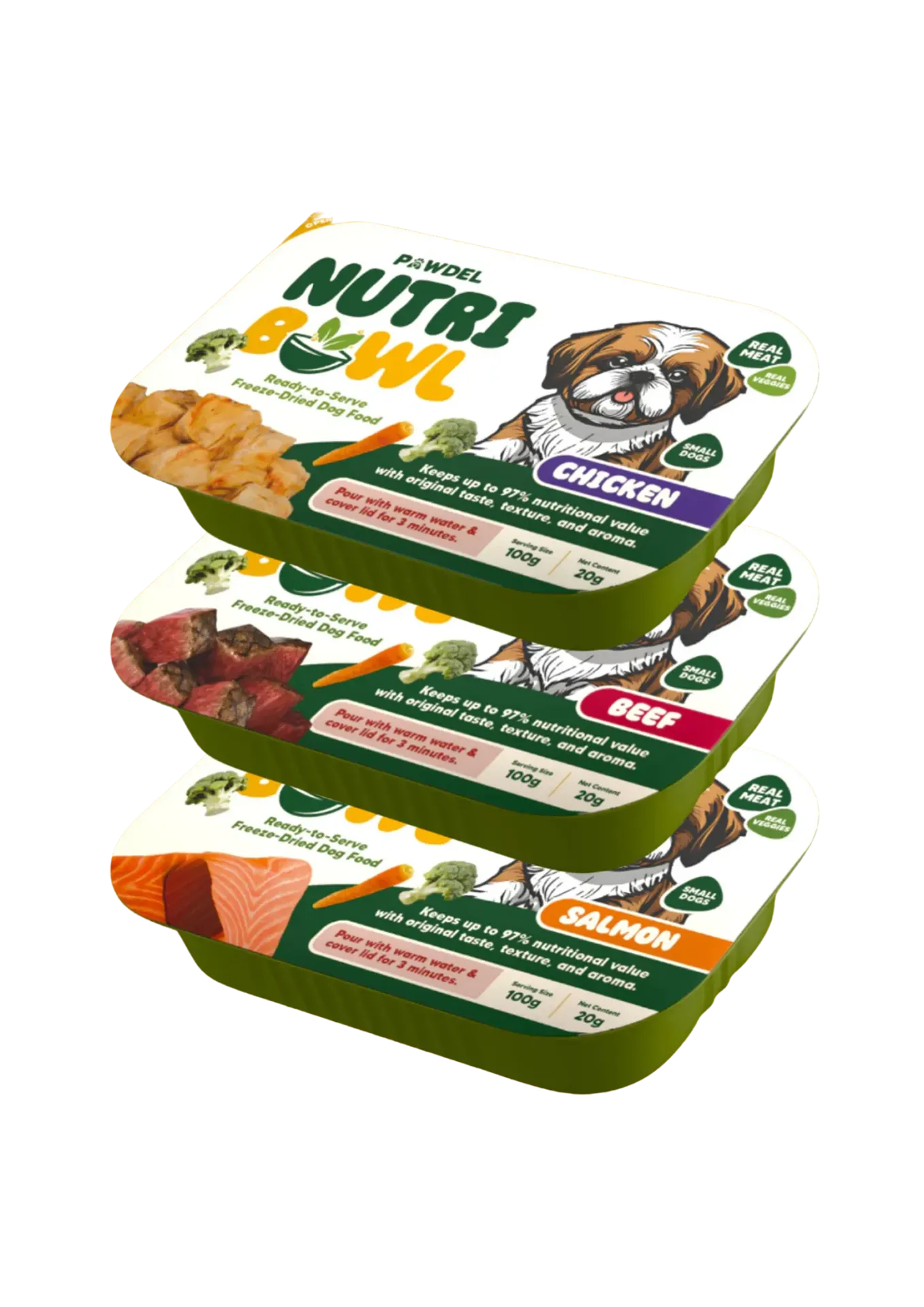 Pawdel NutriBowl Small Dog - 20gx6 (Salmon)