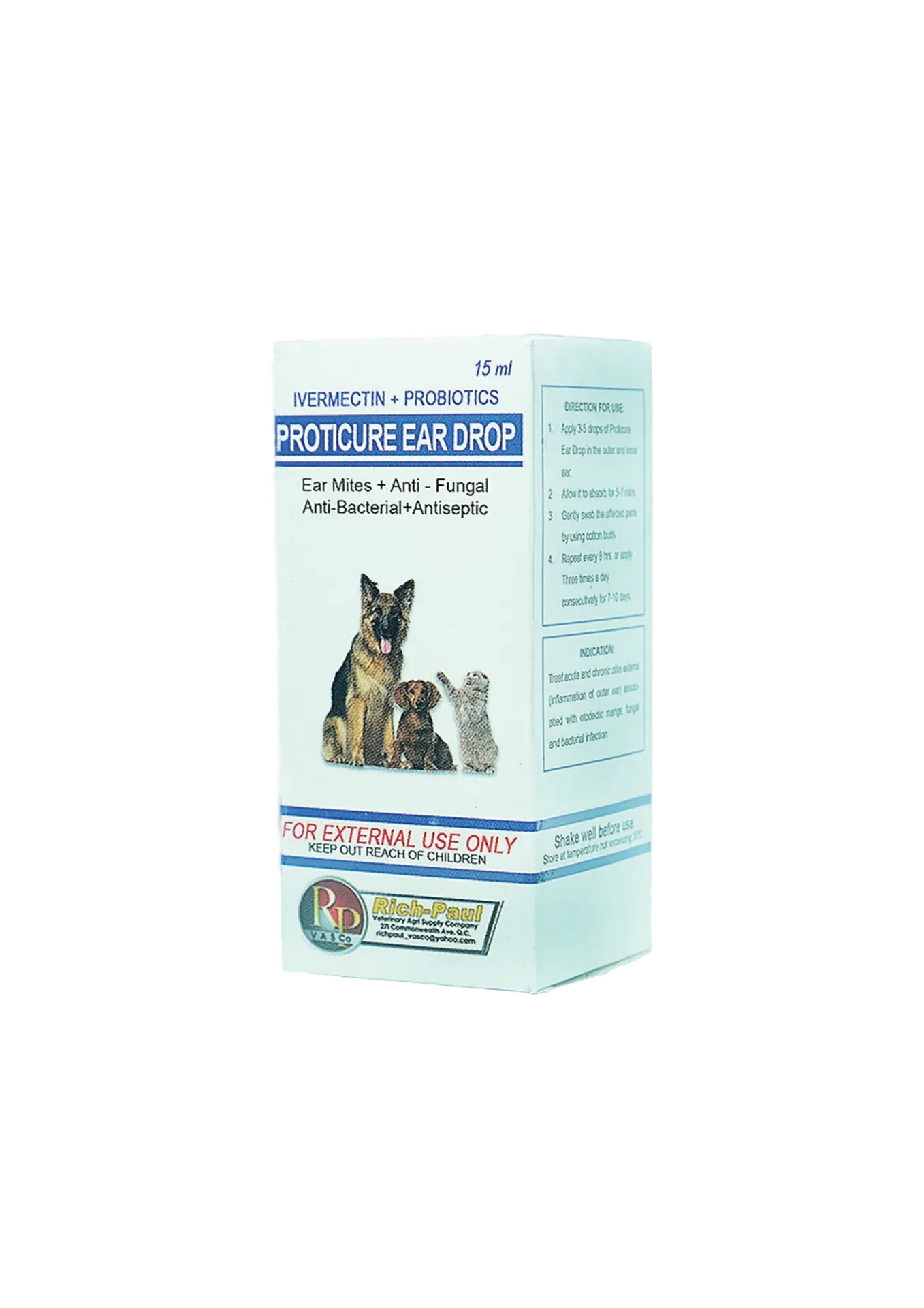 MVDEX Proticure Ear Drops - 15ml