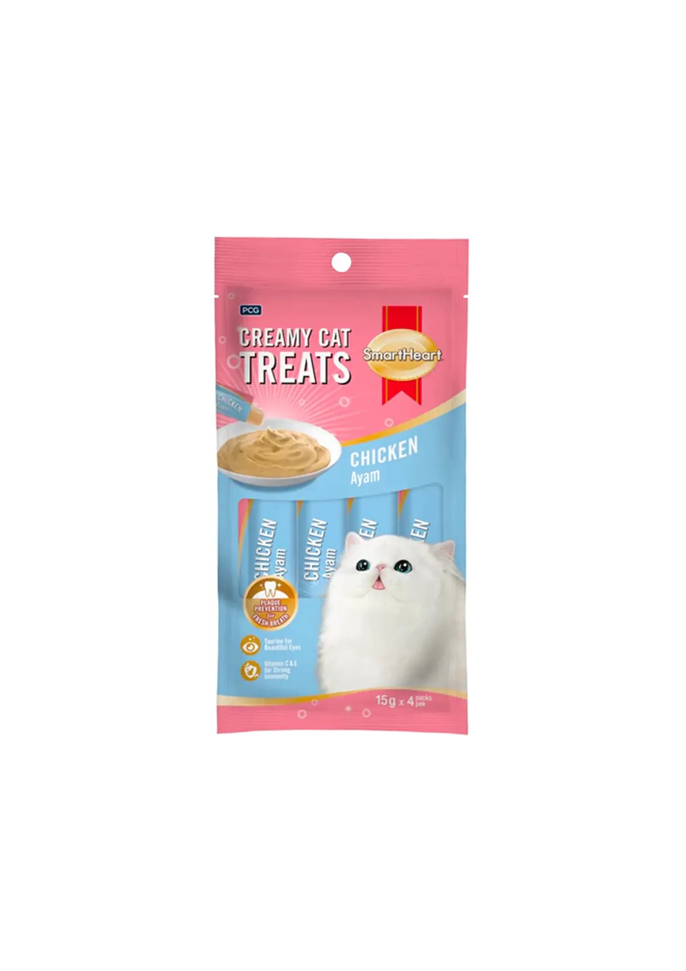 SmartHeart Creamy Cat Treats - 15gx4