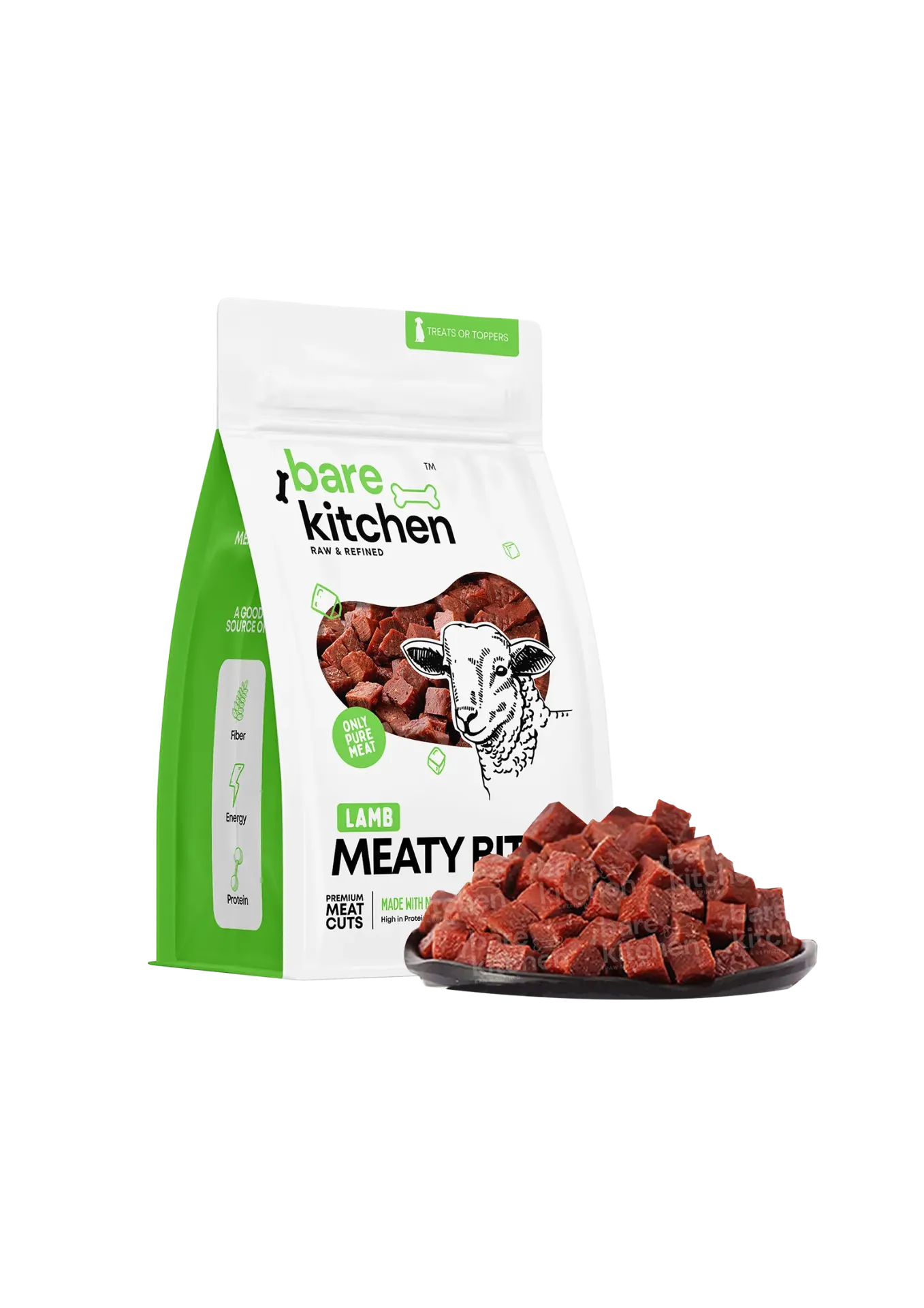 Bare Kitchen Meaty Bites Cubes - 500g (Lamb)