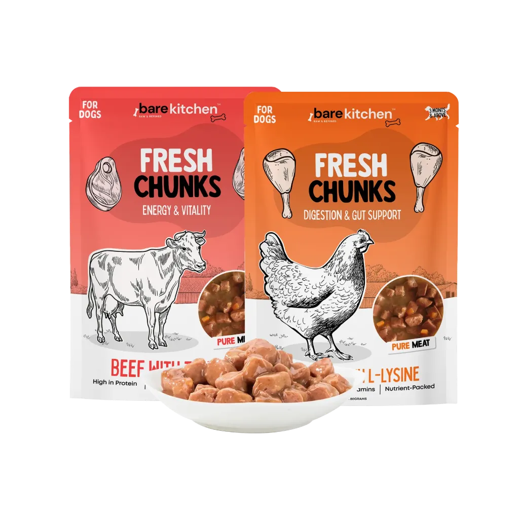 Rare Kitchen Fresh Chunks Wet Food Pouch - 150g