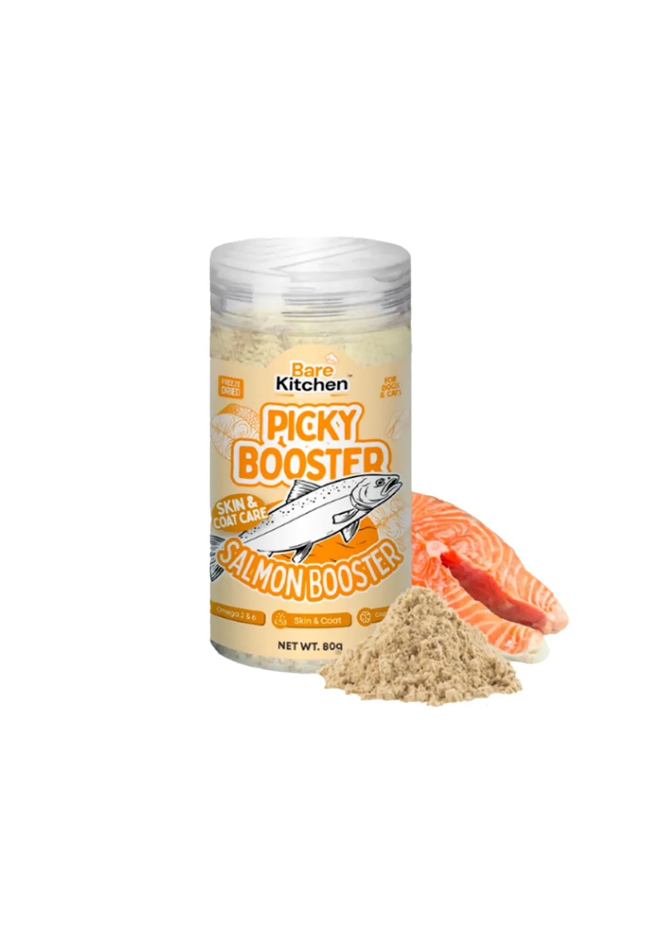 Bare Kitchen Picky Booster Powder Meal Topper - 80g (Salmon)