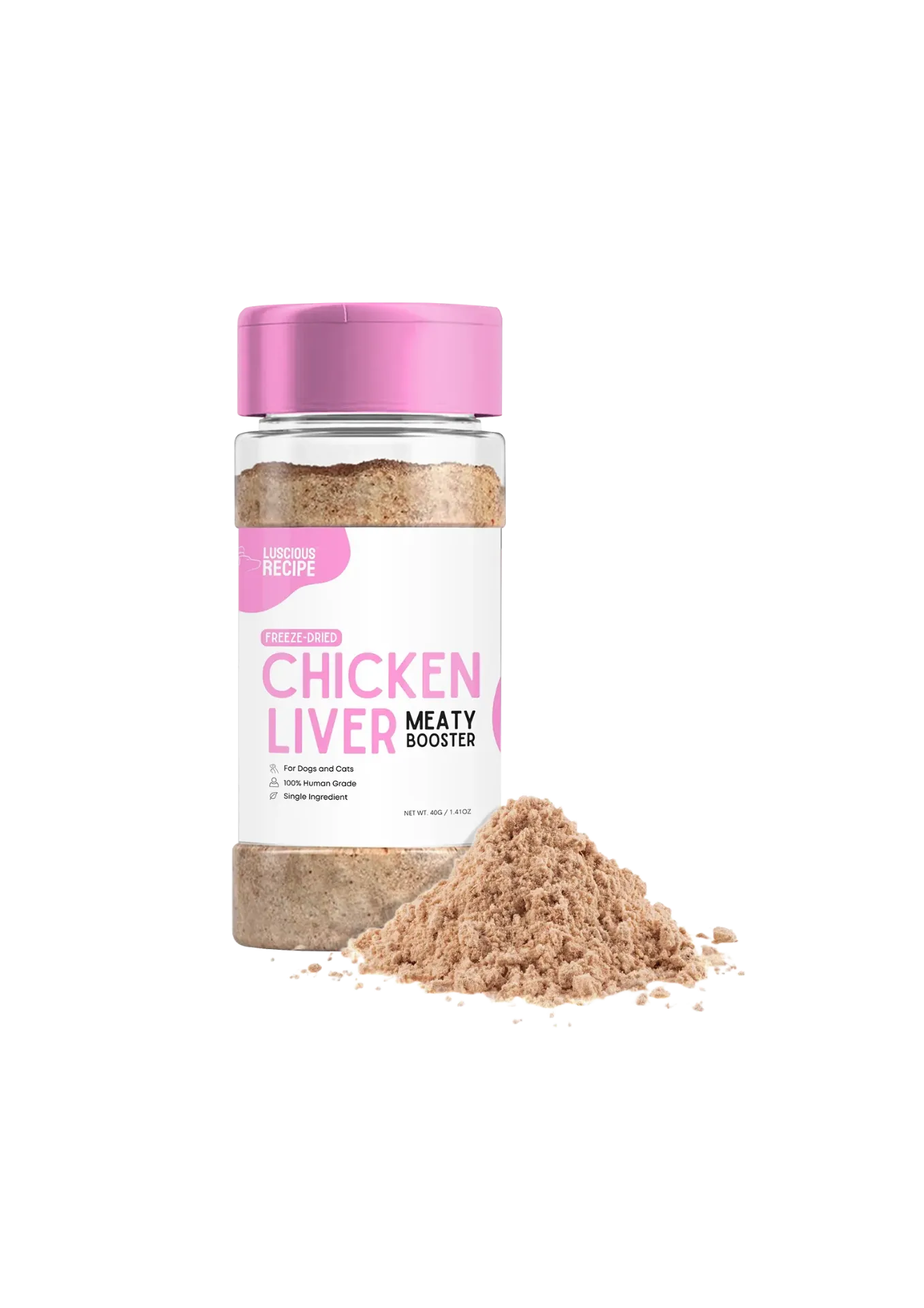 Luscious Recipe Meaty Booster Freeze Dried Powder (Chicken Liver)