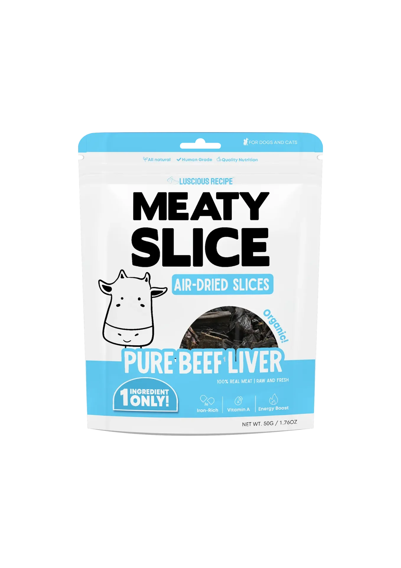 Luscious Recipe Meaty Slice - 45/55g (Beef Liver)
