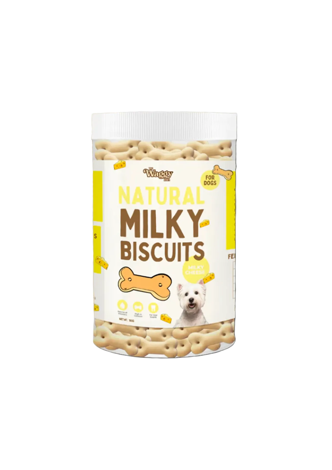 The Waggy Bites Natural Milky Biscuits - 120g-165g
