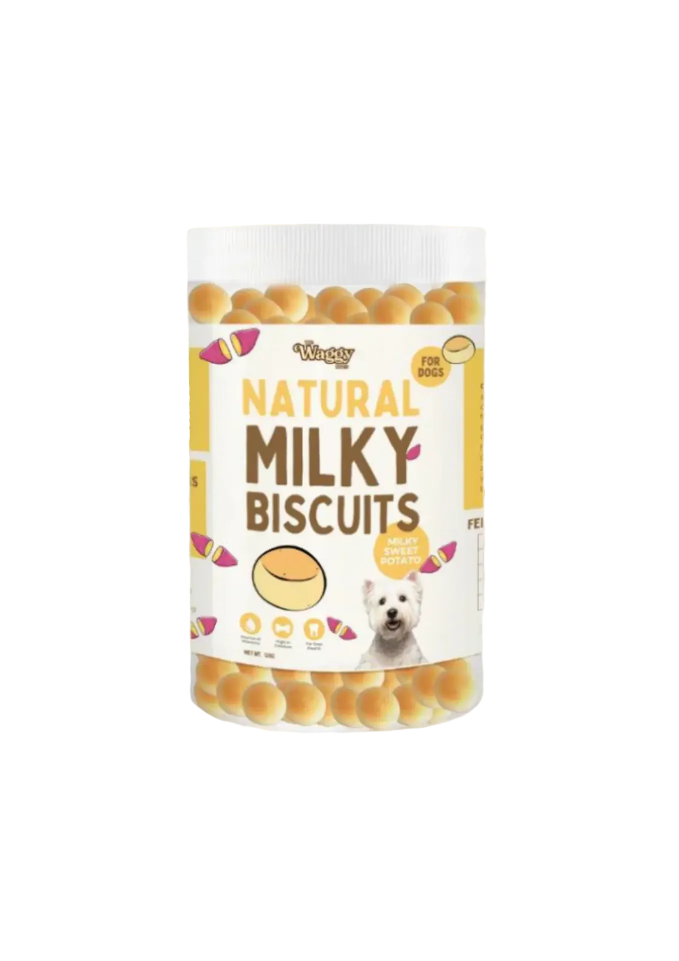 The Waggy Bites Natural Milky Biscuits - 120g-165g