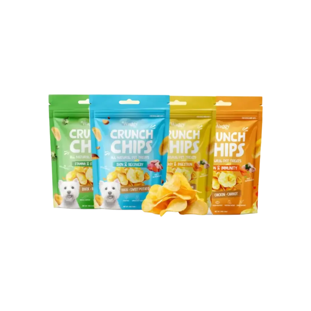 The Waggy Bites Crunch Chips - 30g (Chicken Pumpkin)
