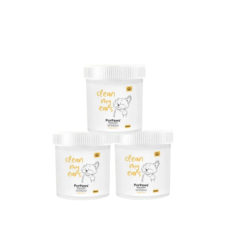 Purpaws Clean my Ears Natural Ear Wipes - 200 Sheets
