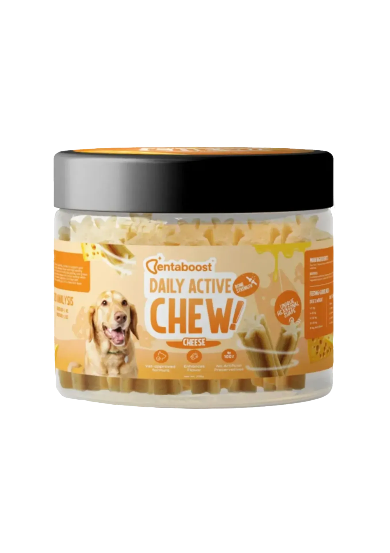 Dentaboost Daily Active Chew - 220g (Cheese)