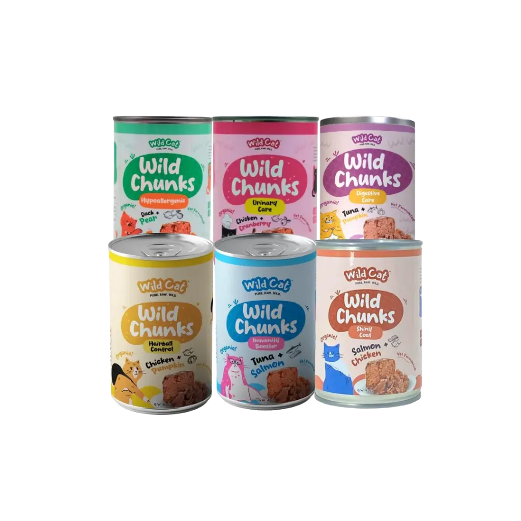 Wild Cat Chunks Wet Food Canned - 430/455g (Chicken Pumpkin)