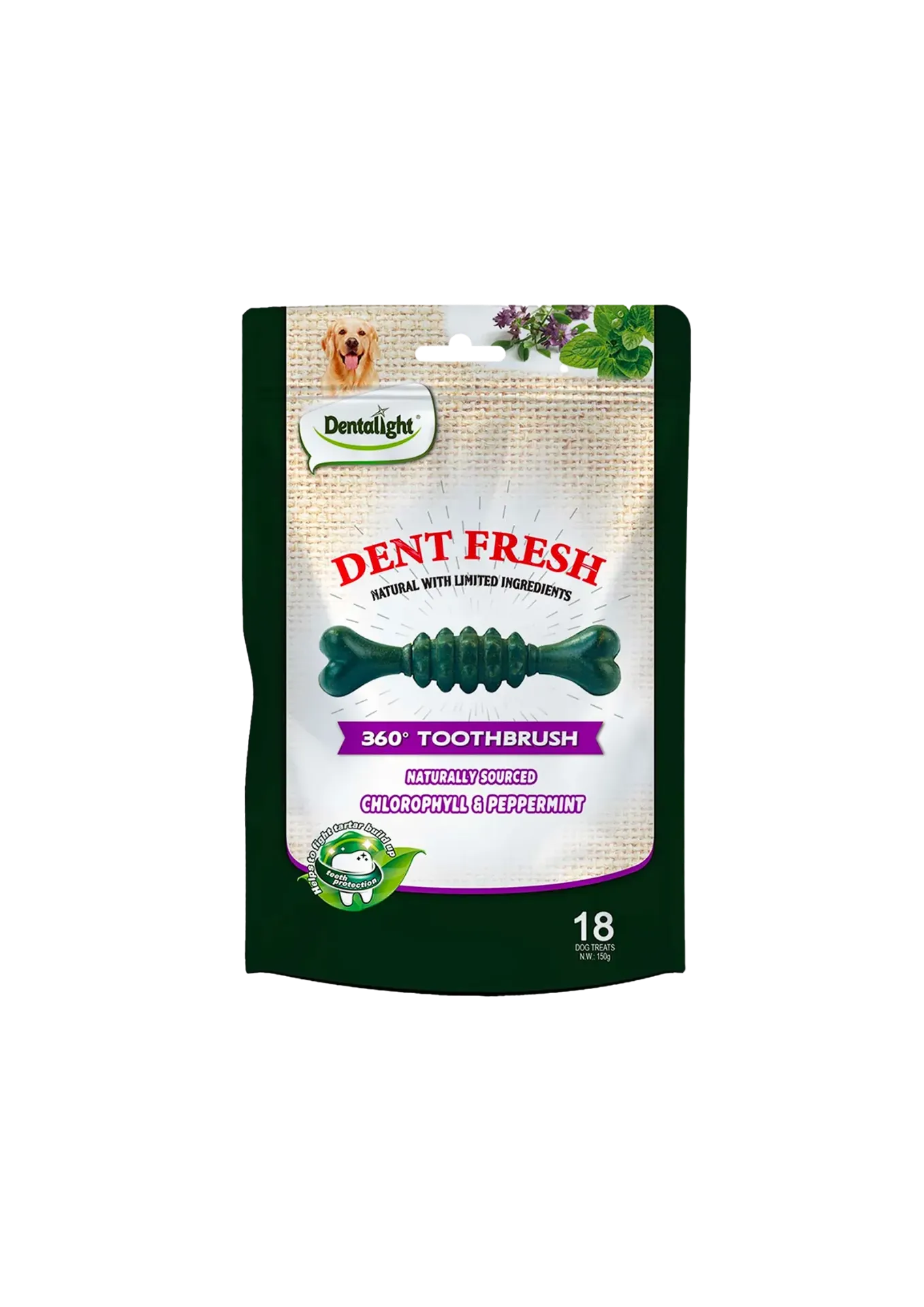 Dentalight 3" Dent Fresh 360 Toothbrush - 150g