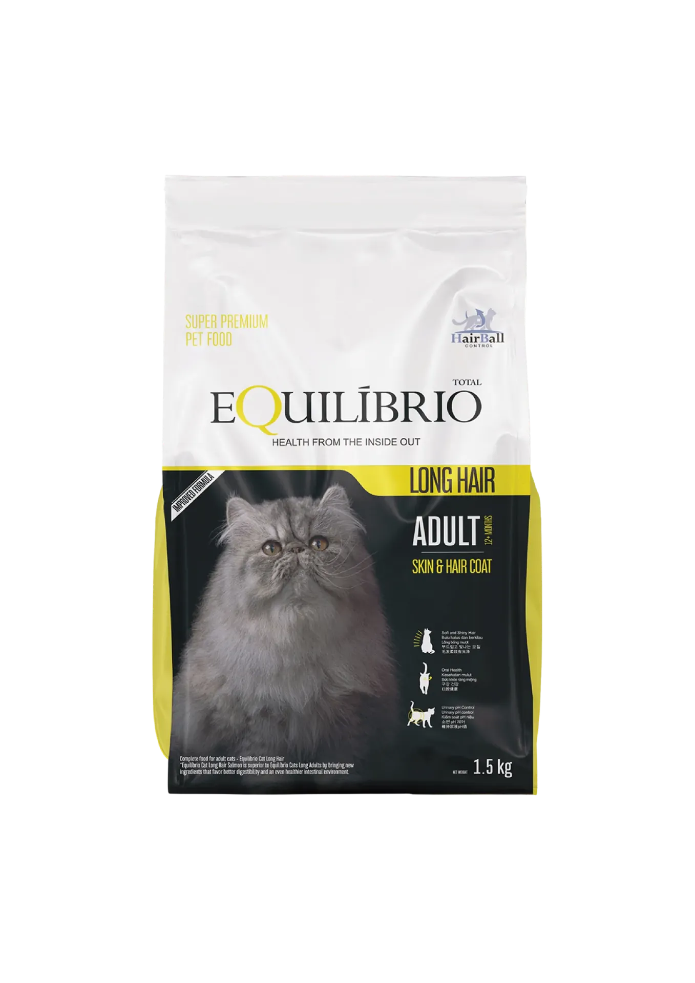 Equilibrio Adult Cat Long Hair Salmon - 1.5kg