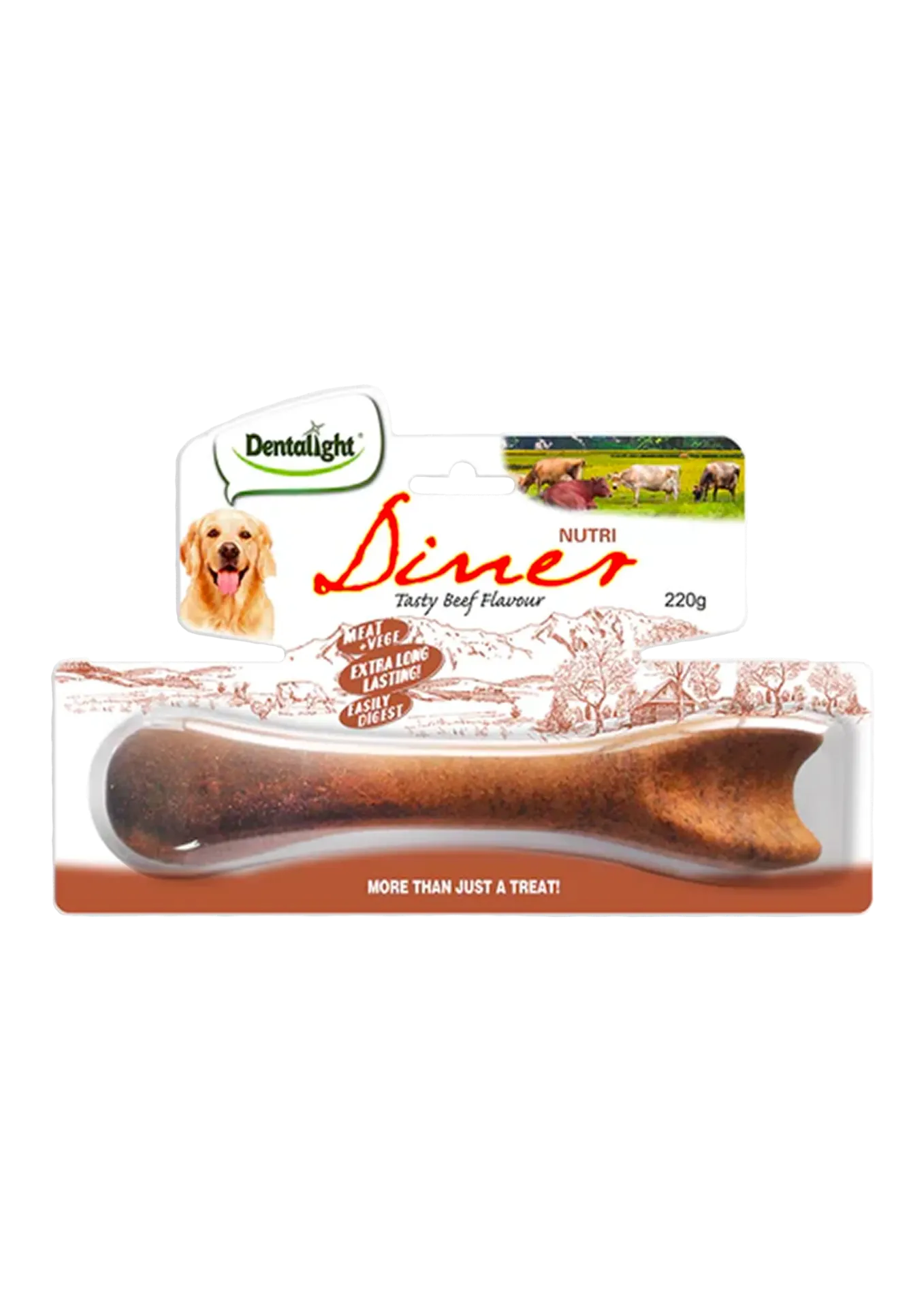 Dentalight Nutri Diner Tasty Large - 220g (Beef)