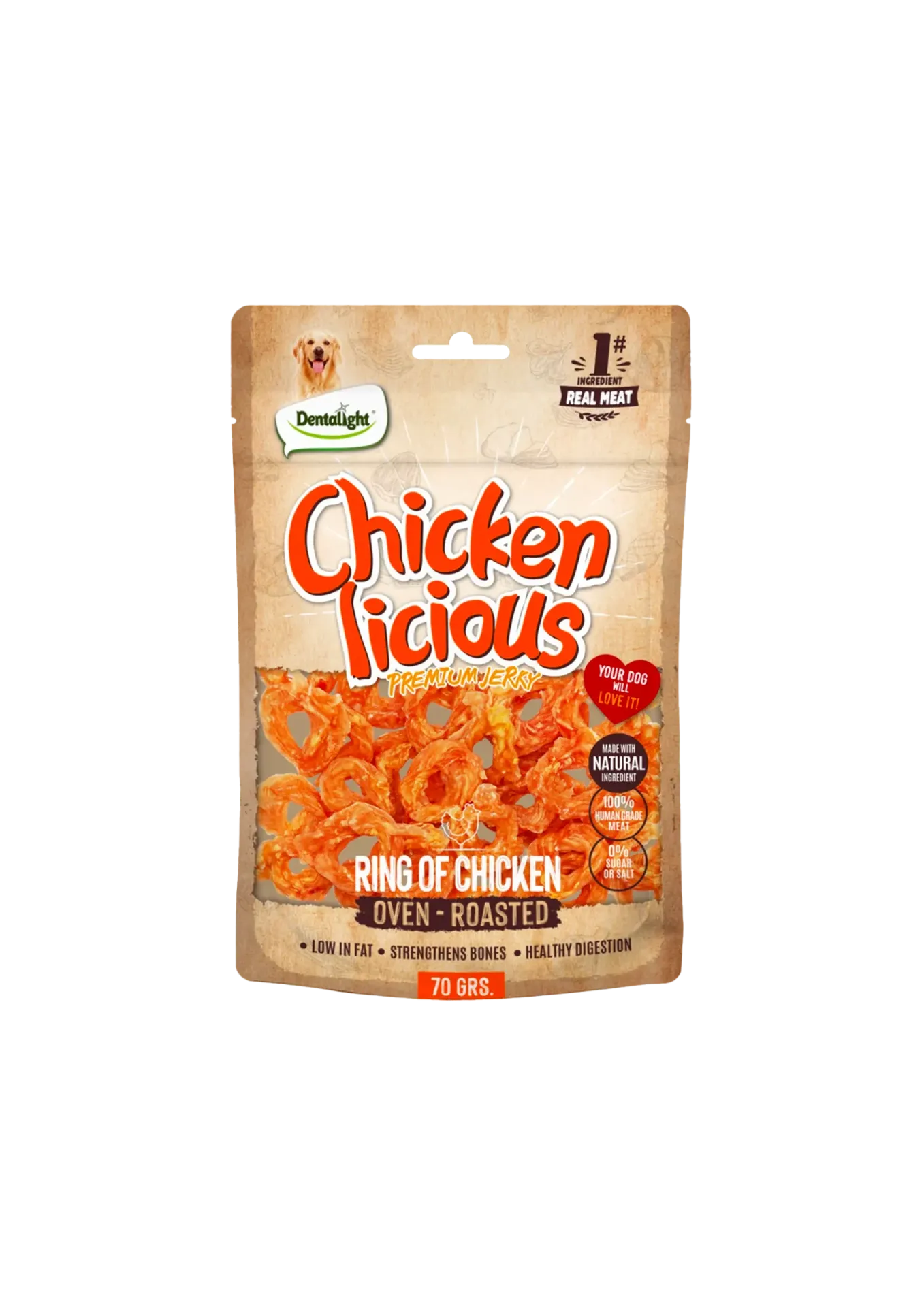 Dentalight Chicken Licious Premium Jerky - 70g