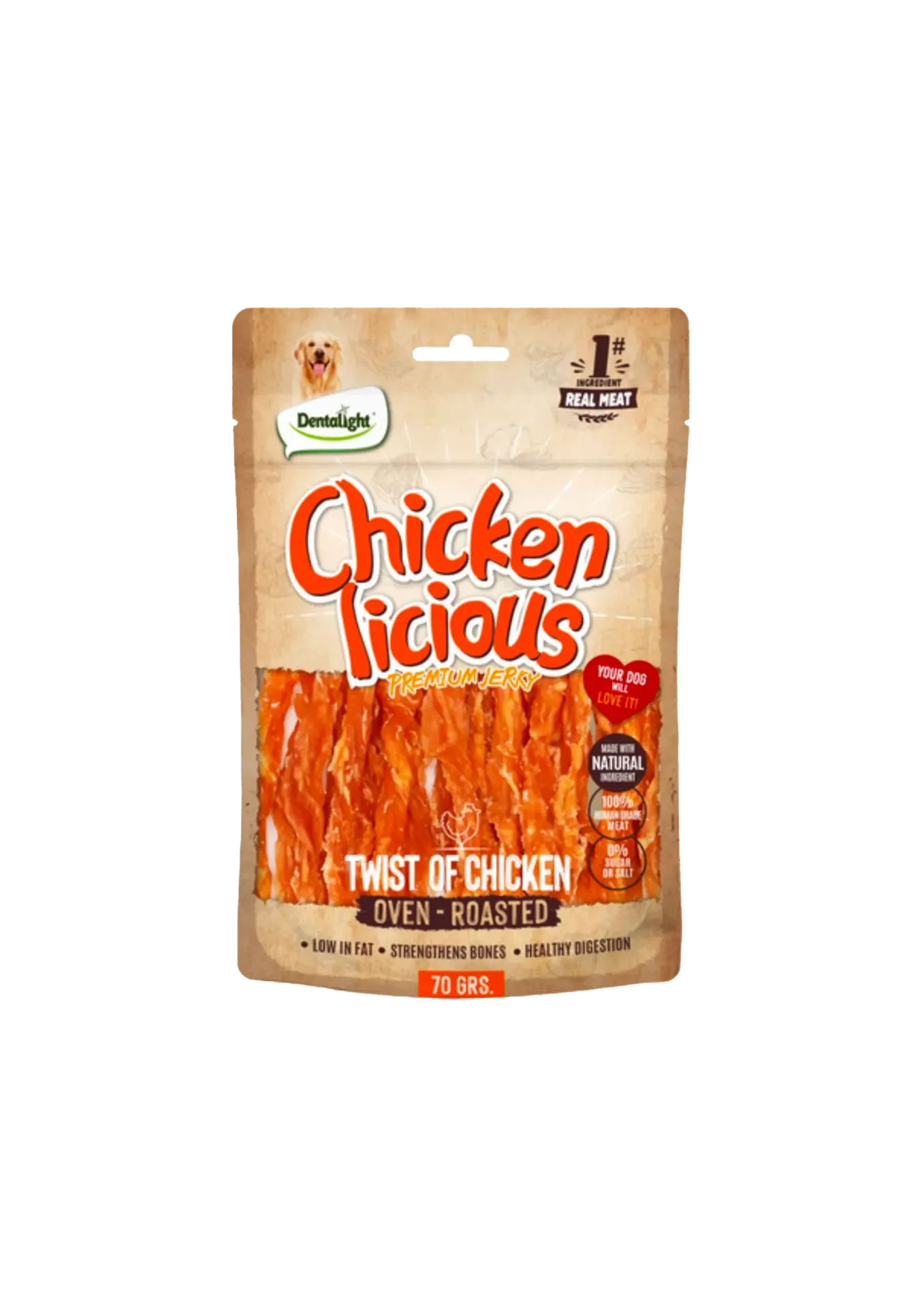Dentalight Chicken Licious Premium Jerky - 70g