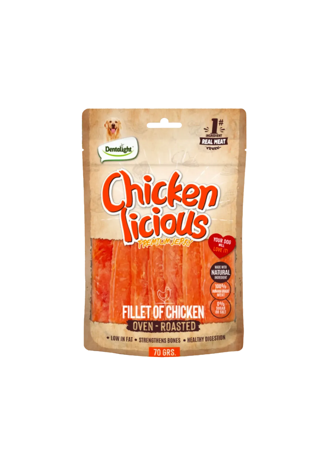 Dentalight Chicken Licious Premium Jerky - 70g