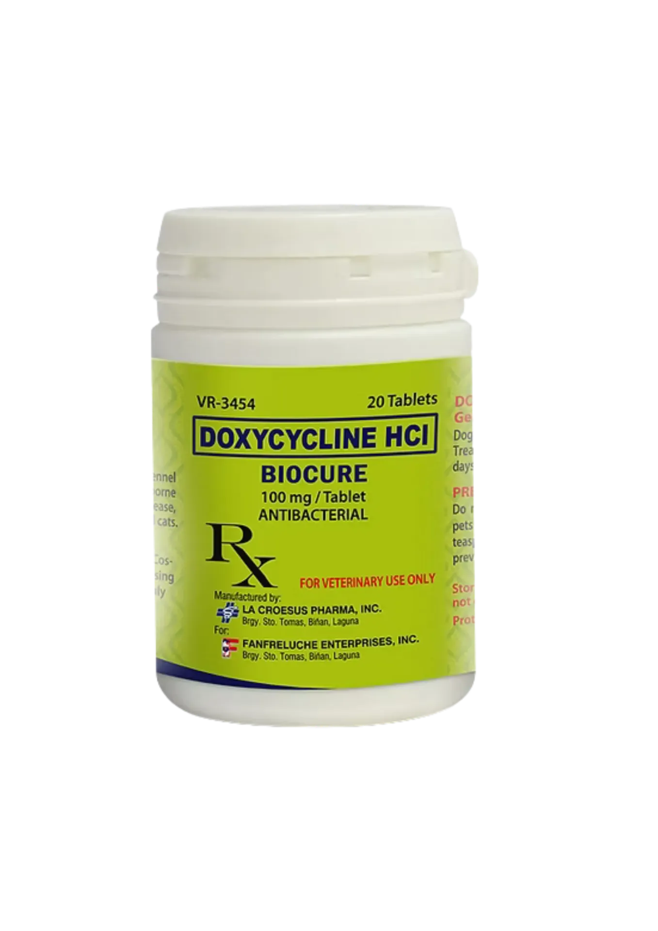 Fanfreluche Biocure Doxycycline HCI - 20 Tablets