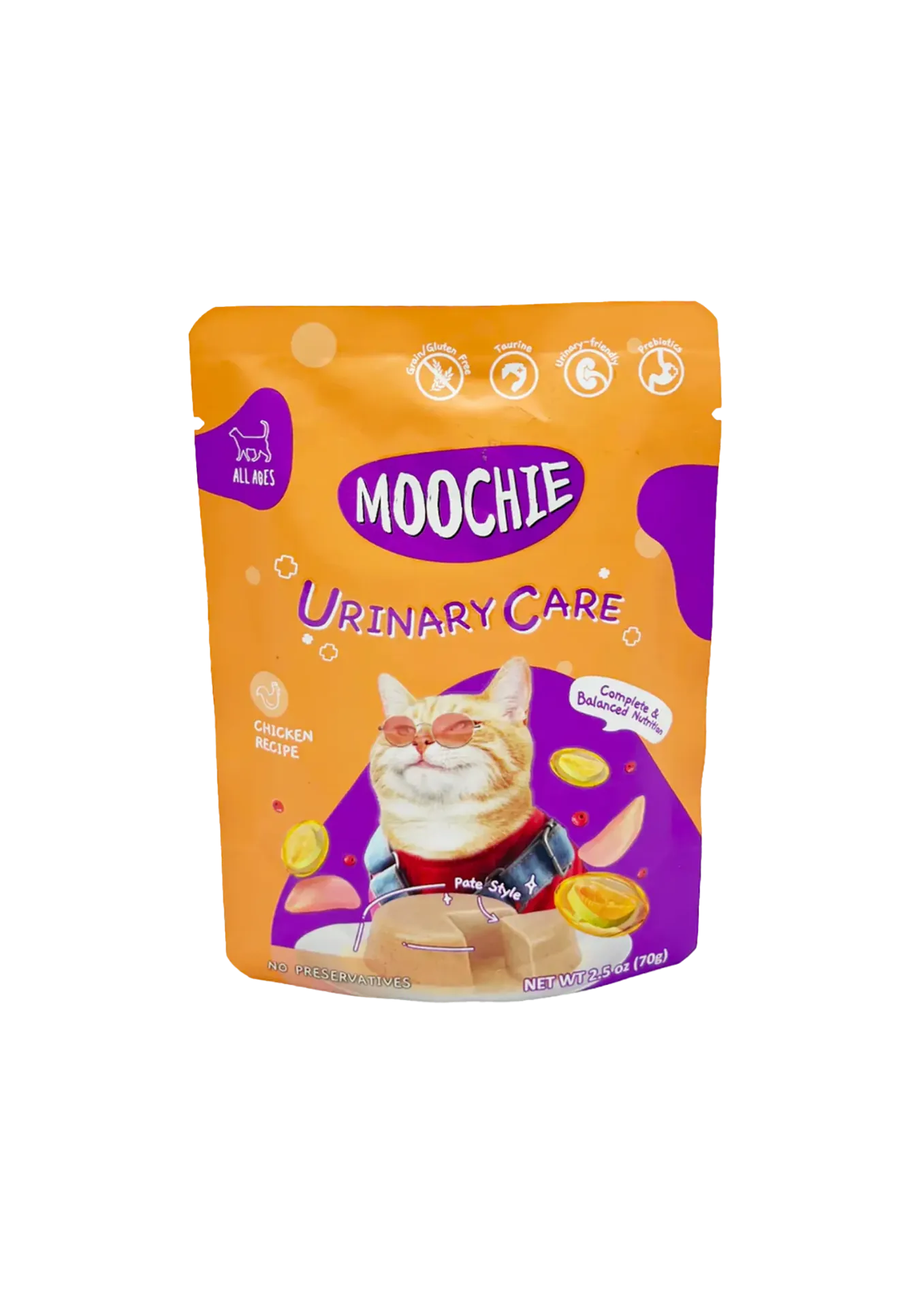 Moochie Pate with Chicken Breast Cat Food Urinary Care - 70g