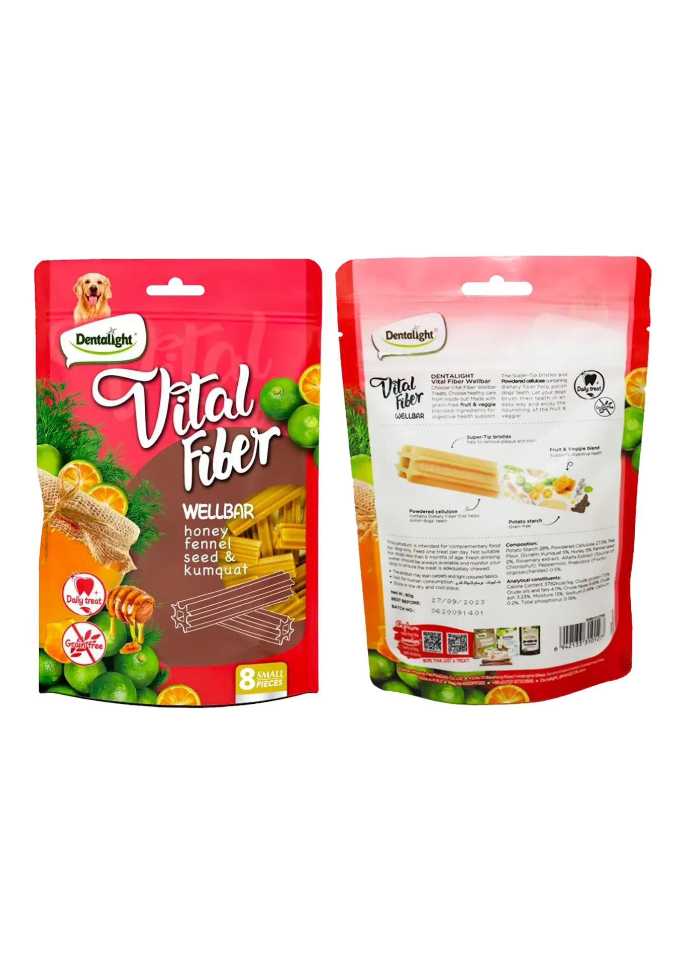 Dentalight Vital Fiber Wellbar - 80g
