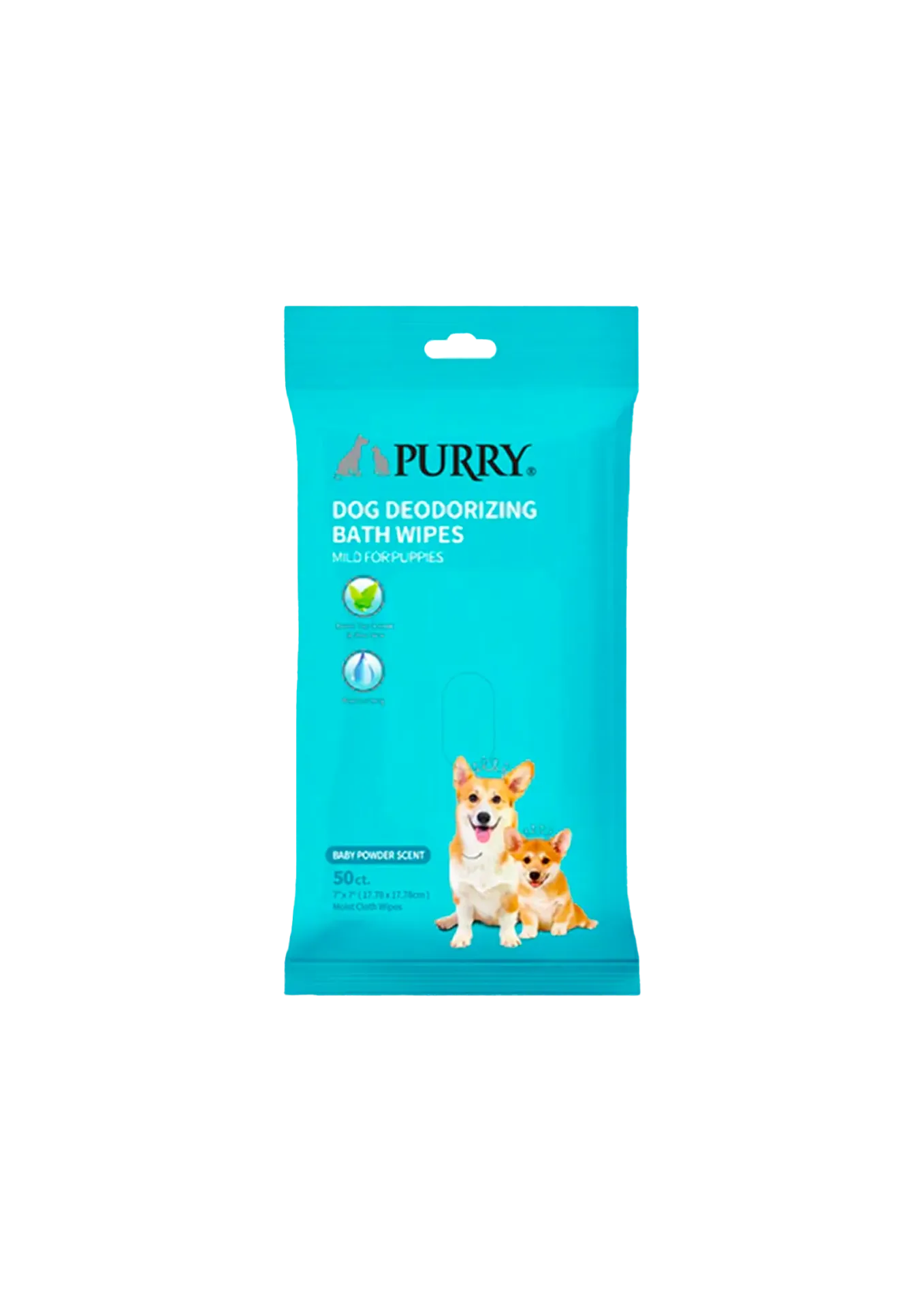 Purry Milk Deodorizing Bath Wipes - 50 Sheets