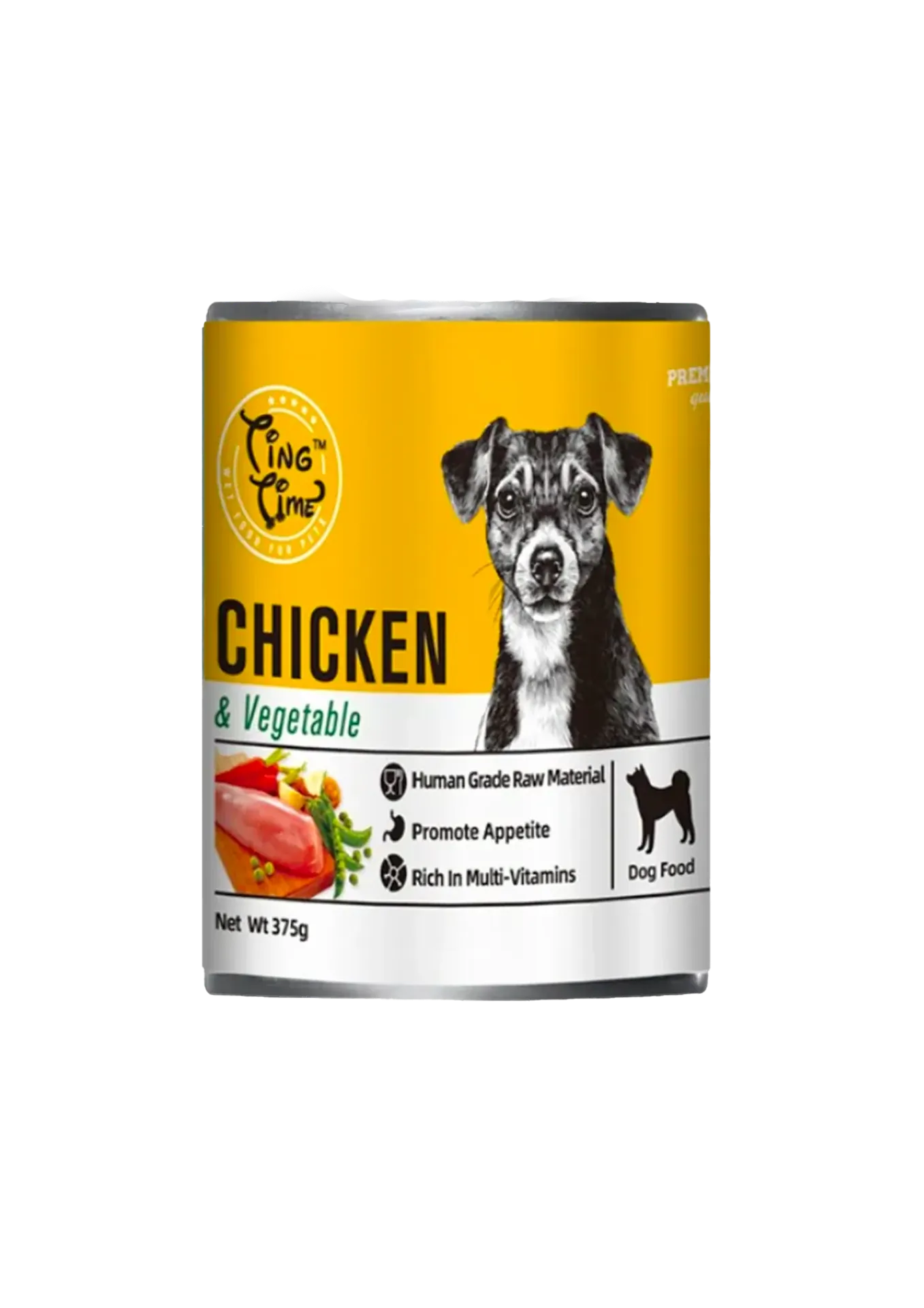 Ting Time Dog Food with Real Meat - 375g