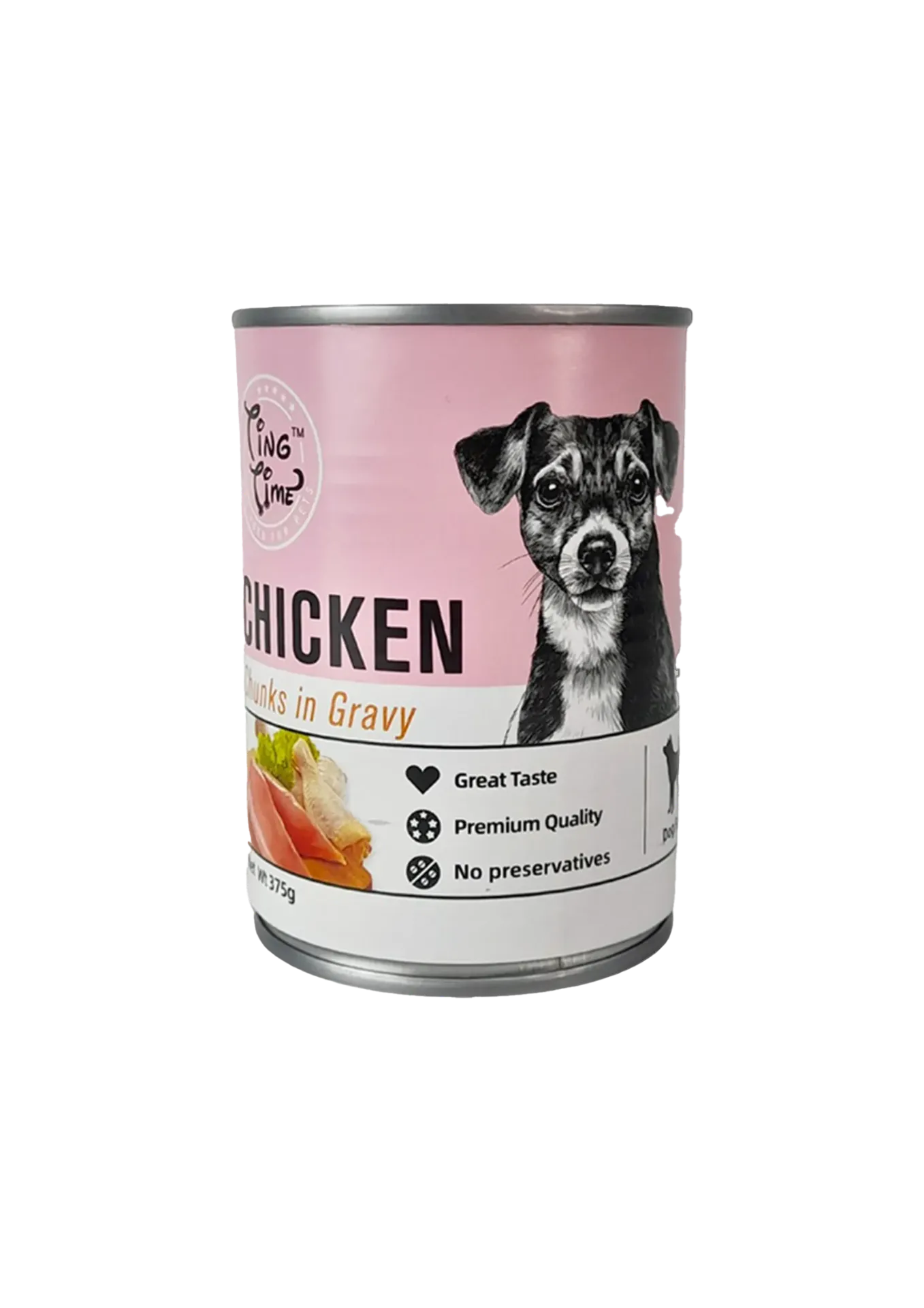 Ting Time Chunks in Gravy Dog Food - 375g