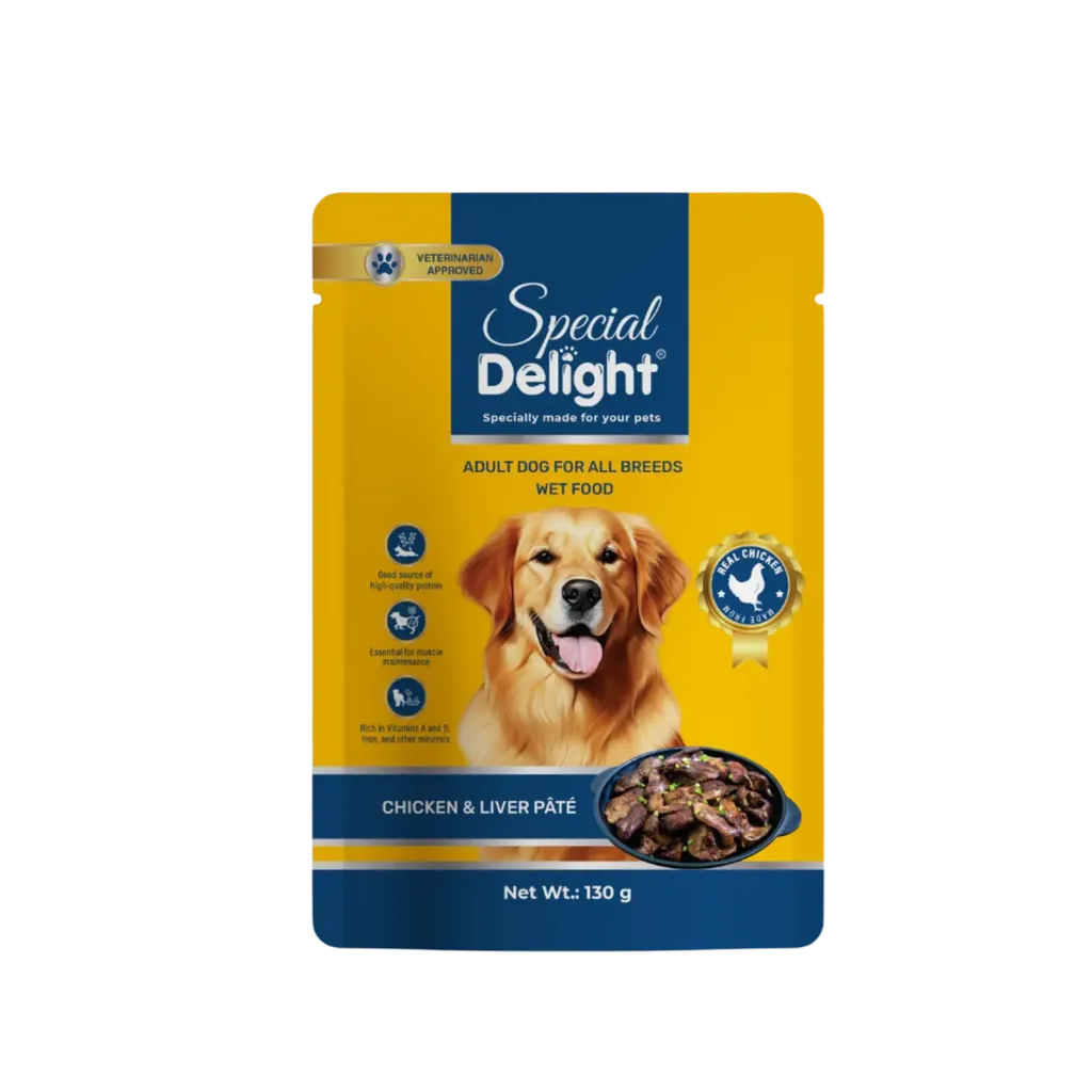 Special Delight Wet Pouches Dog Food - 130g (Chicken & Liver)