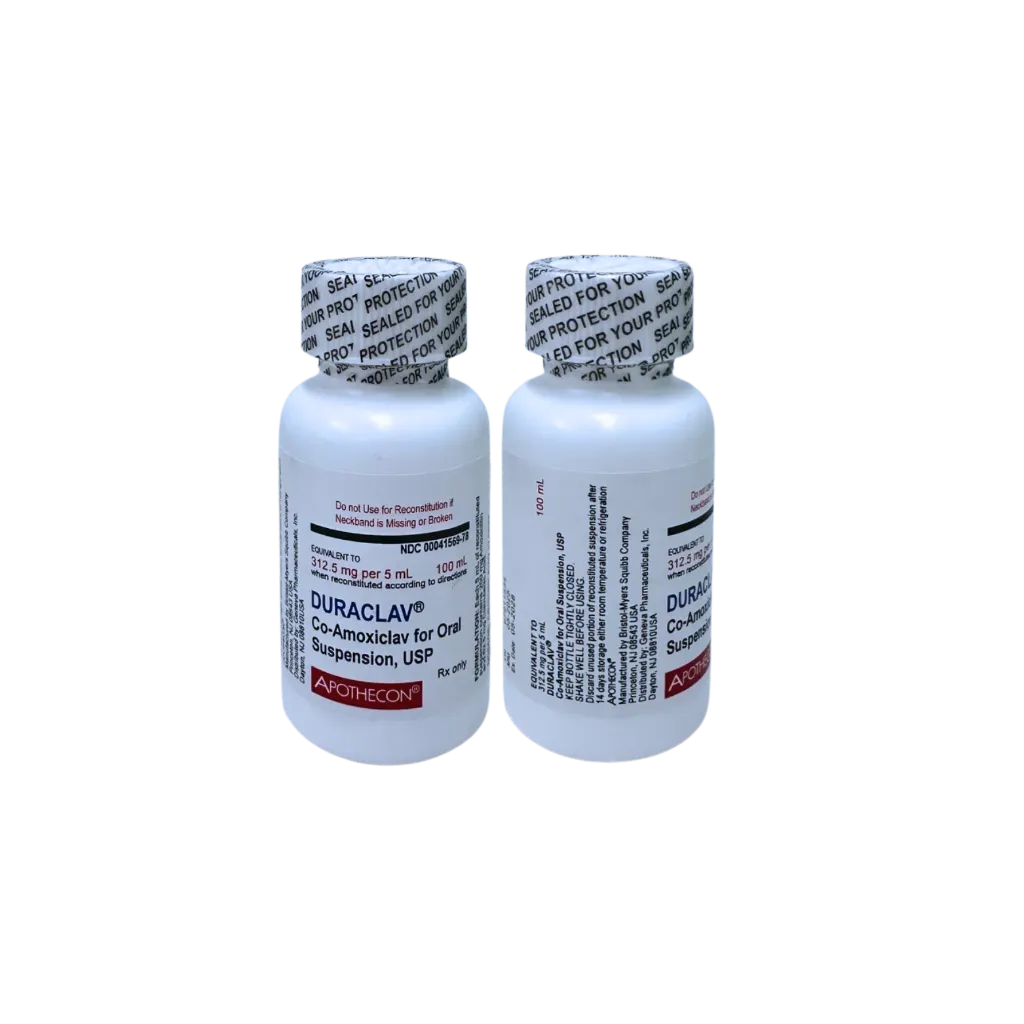 Apothecon Duraclav Co-Amoxiclav 312.5mg/5ml - 100ml