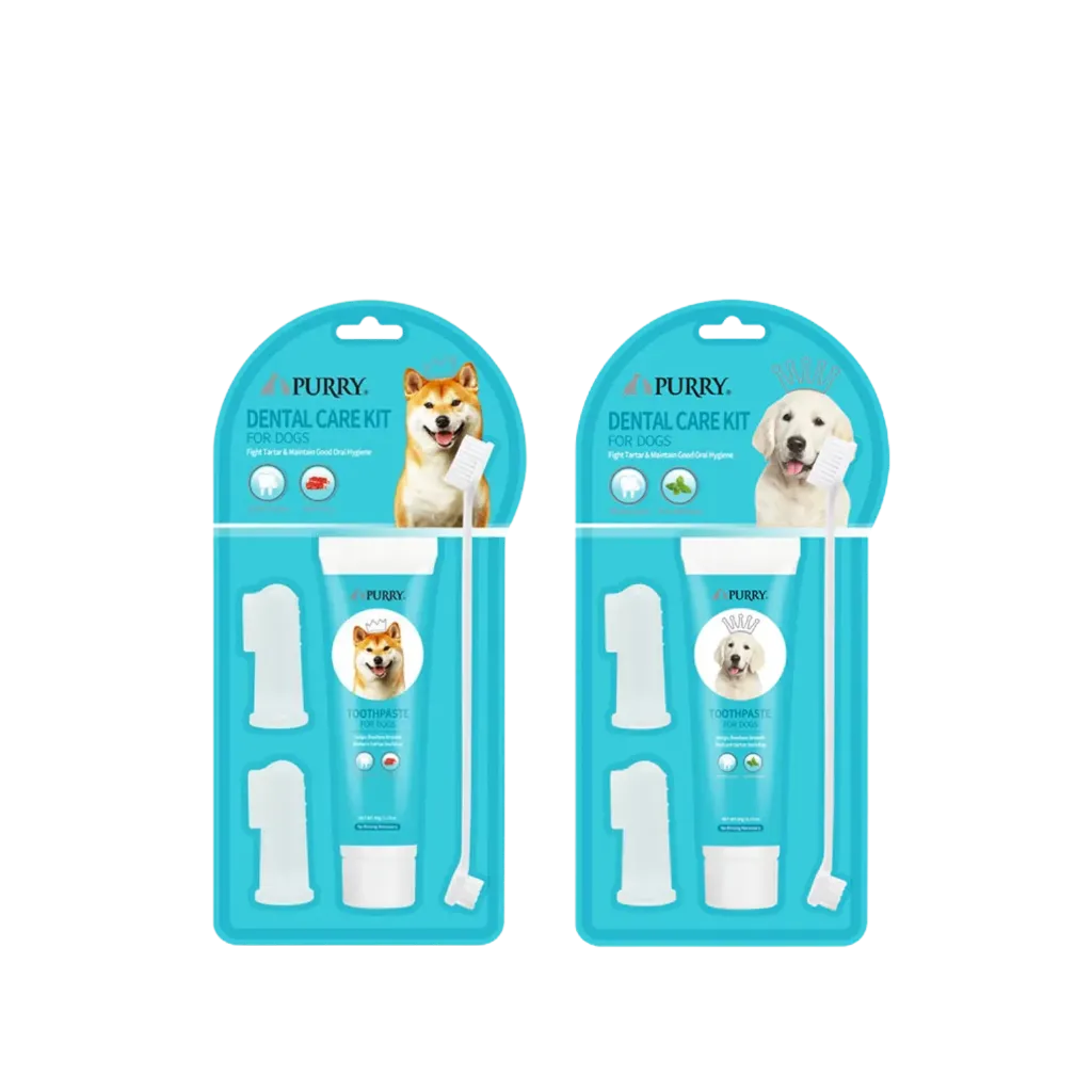 Purry Dental Care Kit For Dogs w/ Bio Enzyme (Beef)