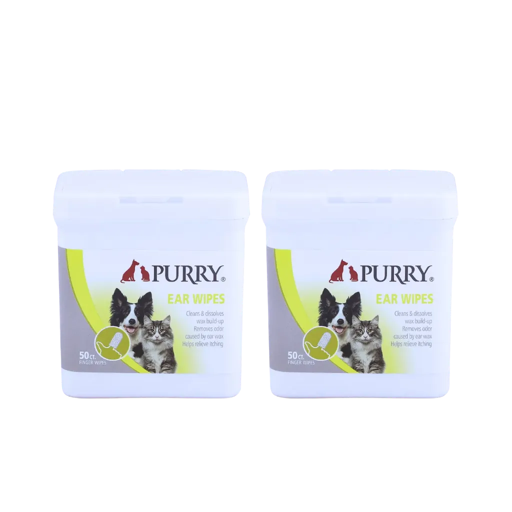 Purry Ear Wipes - 50 Wipes