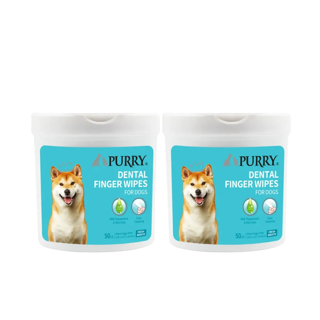 Purry Dental Finger Wipes - 50 Wipes