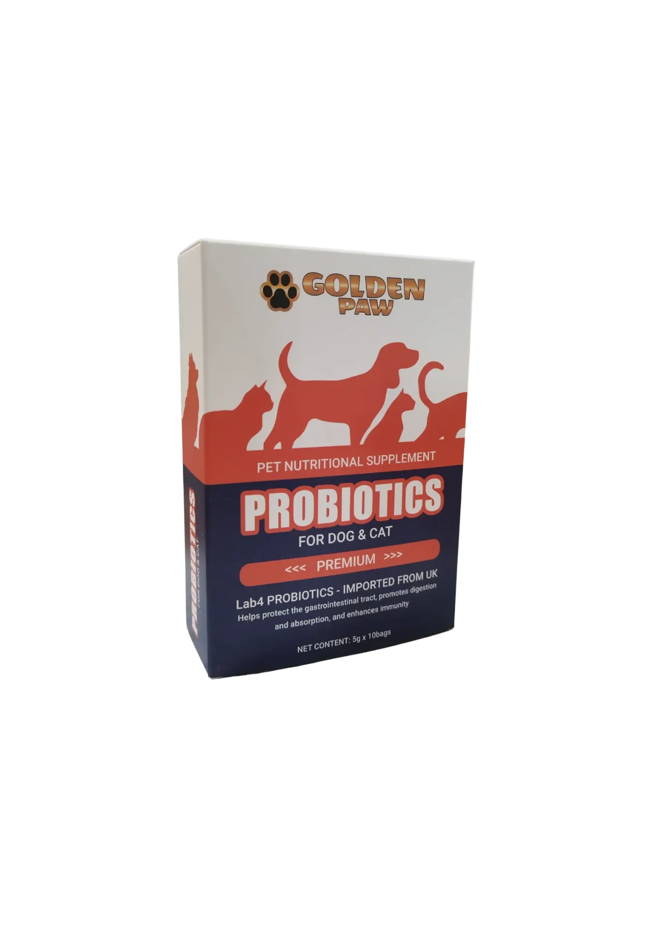 Golden Paw Pet Probiotics - 5gx10