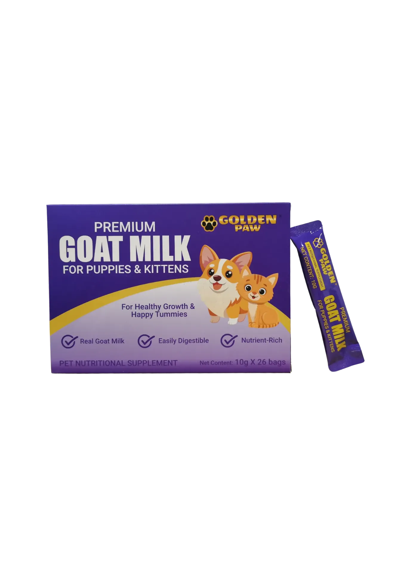 Golden Paw Premium Goat Milk - 10gx26