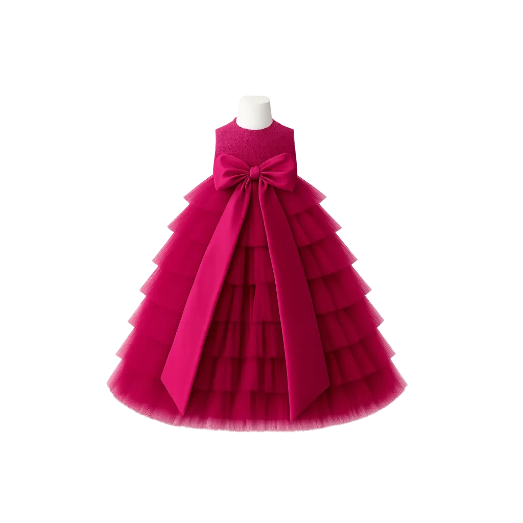 Prada's House Magenta Gown