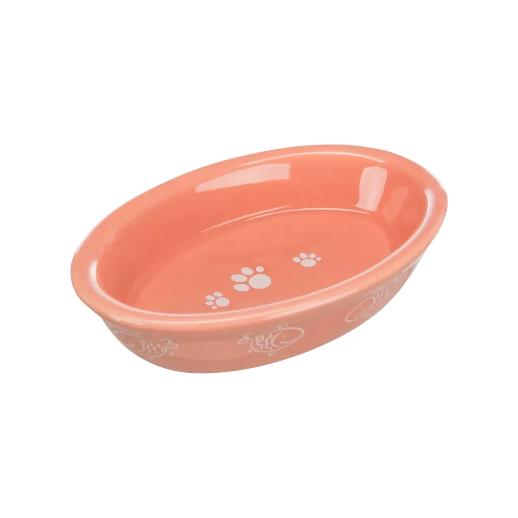 Trixie Porcelain Oval Bowl (Pink)