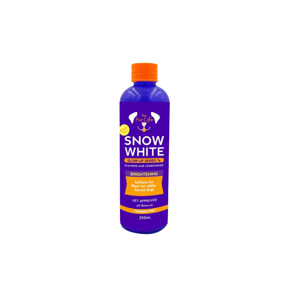 The Fur Life Snow White 2-in-1 Shampoo and Conditioner for White Furred Dogs - 250mL