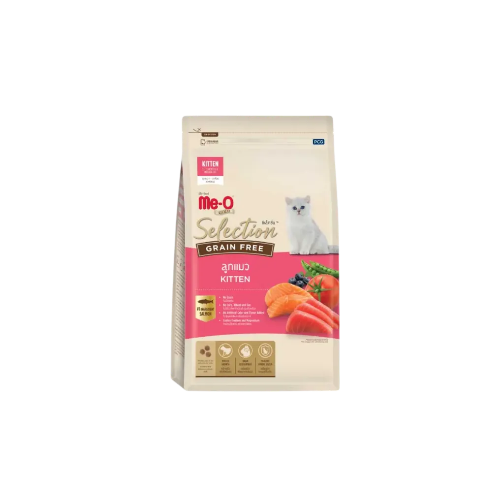 Me-O Gold Selection Grain Free Kitten Salmon - 1.2kg