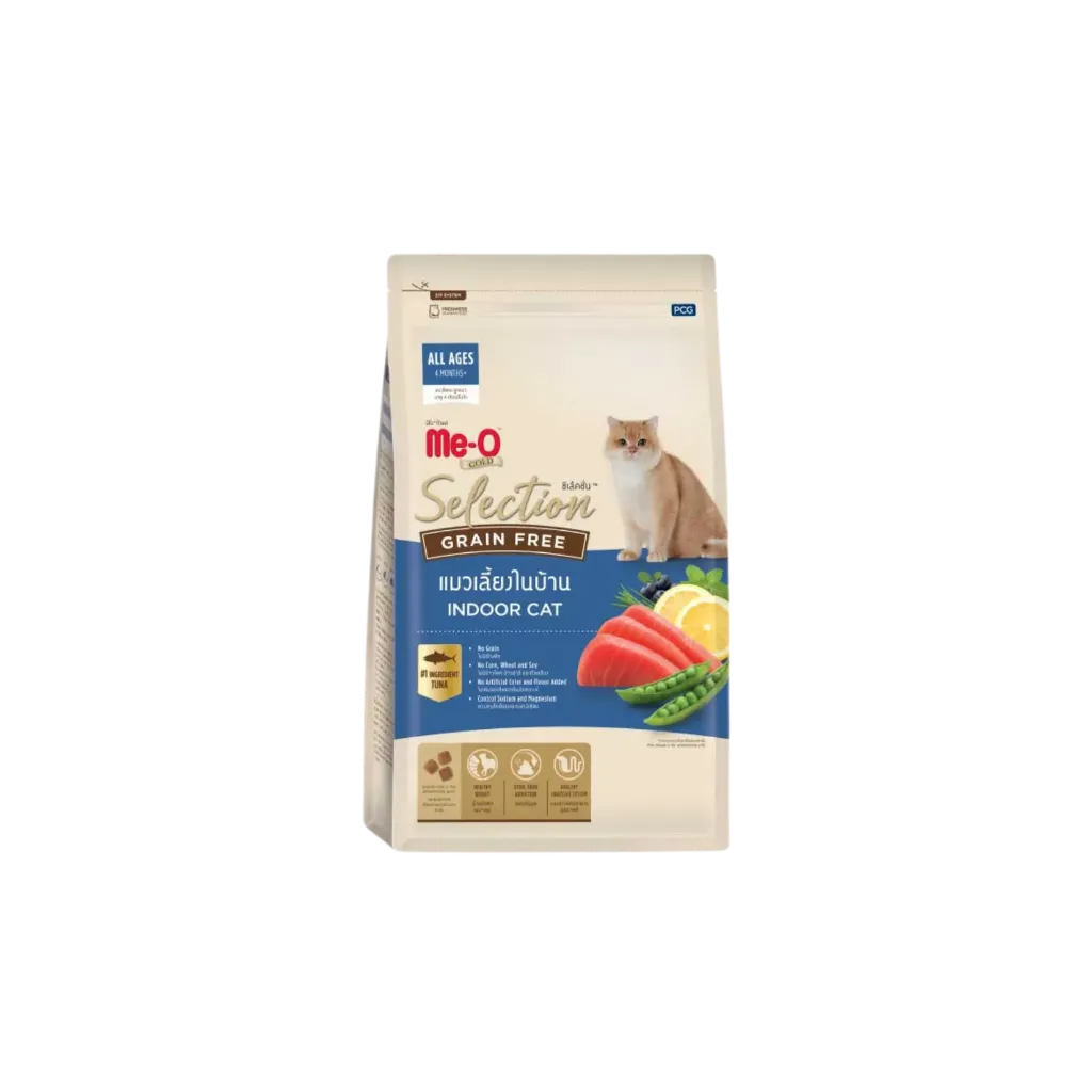 Me-O Gold Selection Grain Free Indoor Cat Tuna - 1.2kg