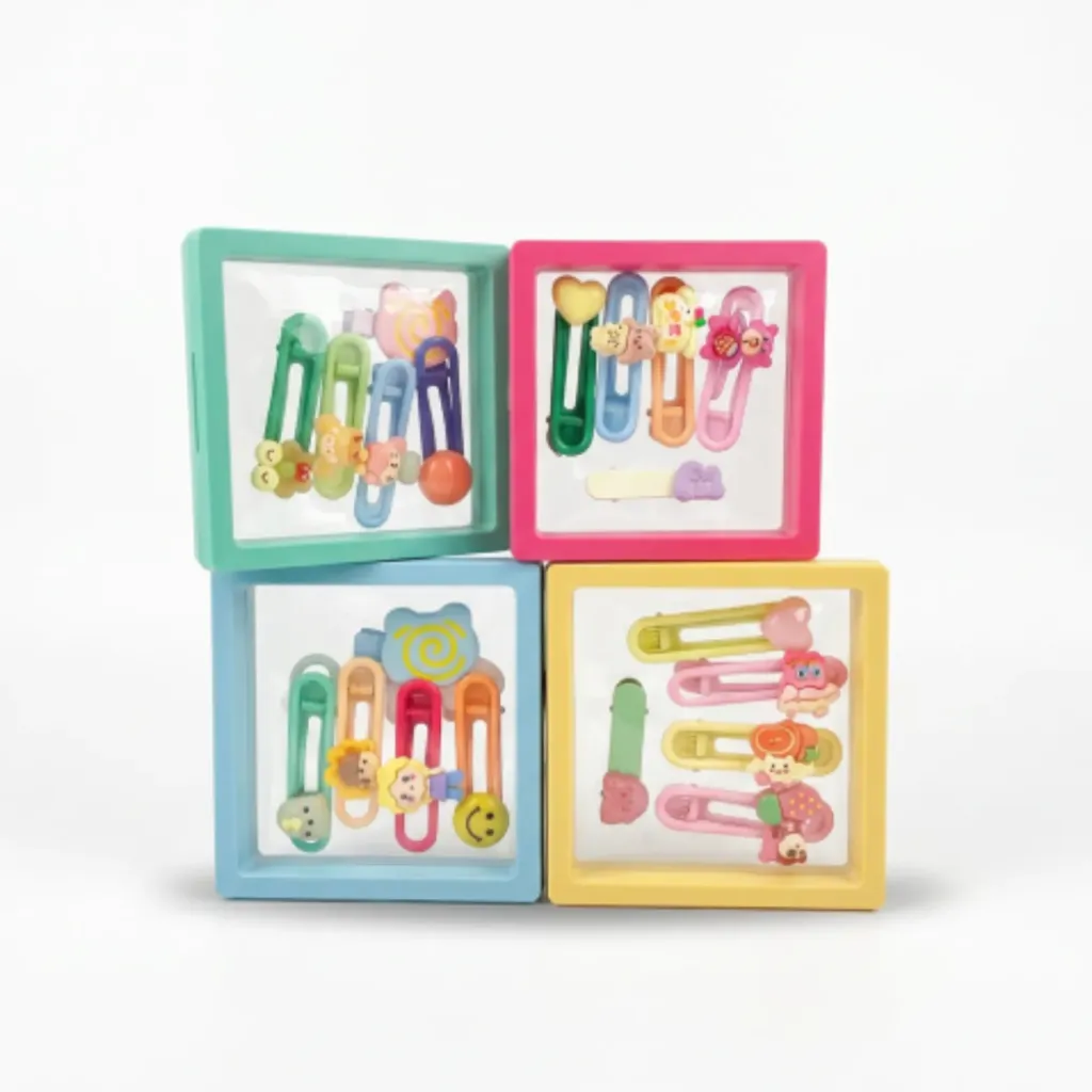 Cute Cartoon Hair Clips Set – 5 Pieces