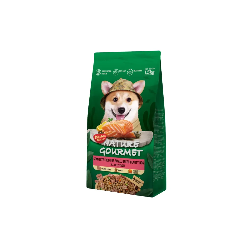 Kitchen Flavor Nature Gourmet Complete Food For Small Breed Beauty Dog All Life Stages- 1.5kg