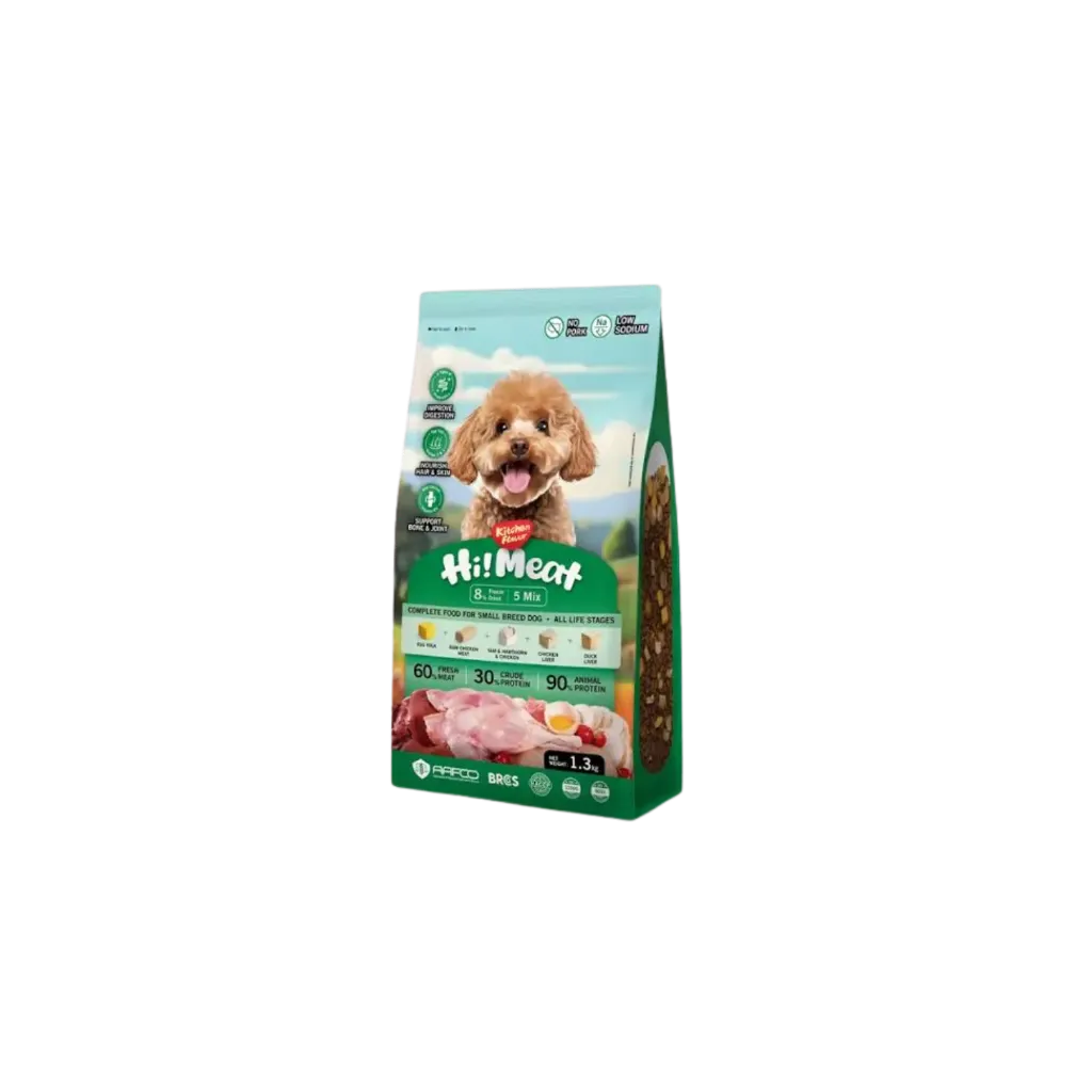 Kitchen Flavor Hi! Meat Complete Food For Small Breed Dog All Life Stages- 1.3kg