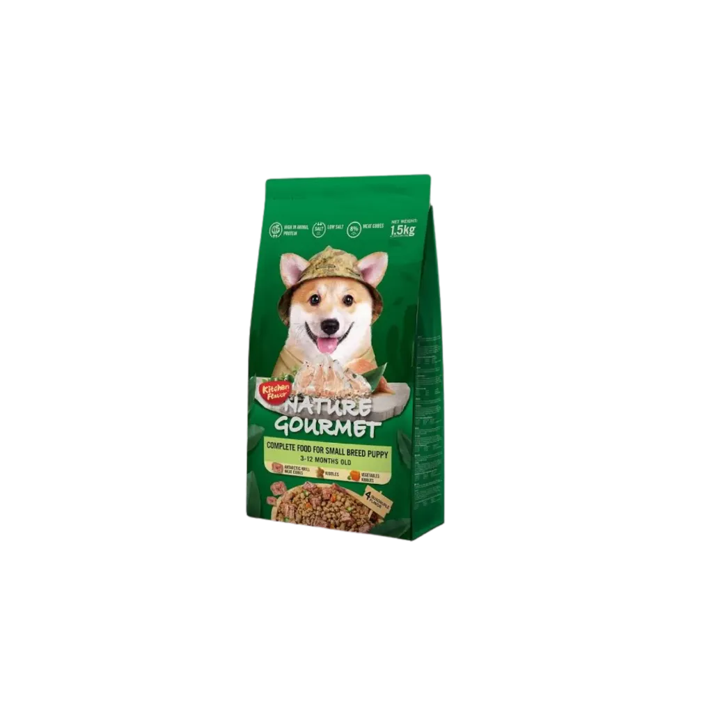 Kitchen Flavor Nature Gourmet Complete Food For Small Breed Puppy 3-12 Months - 1.5kg
