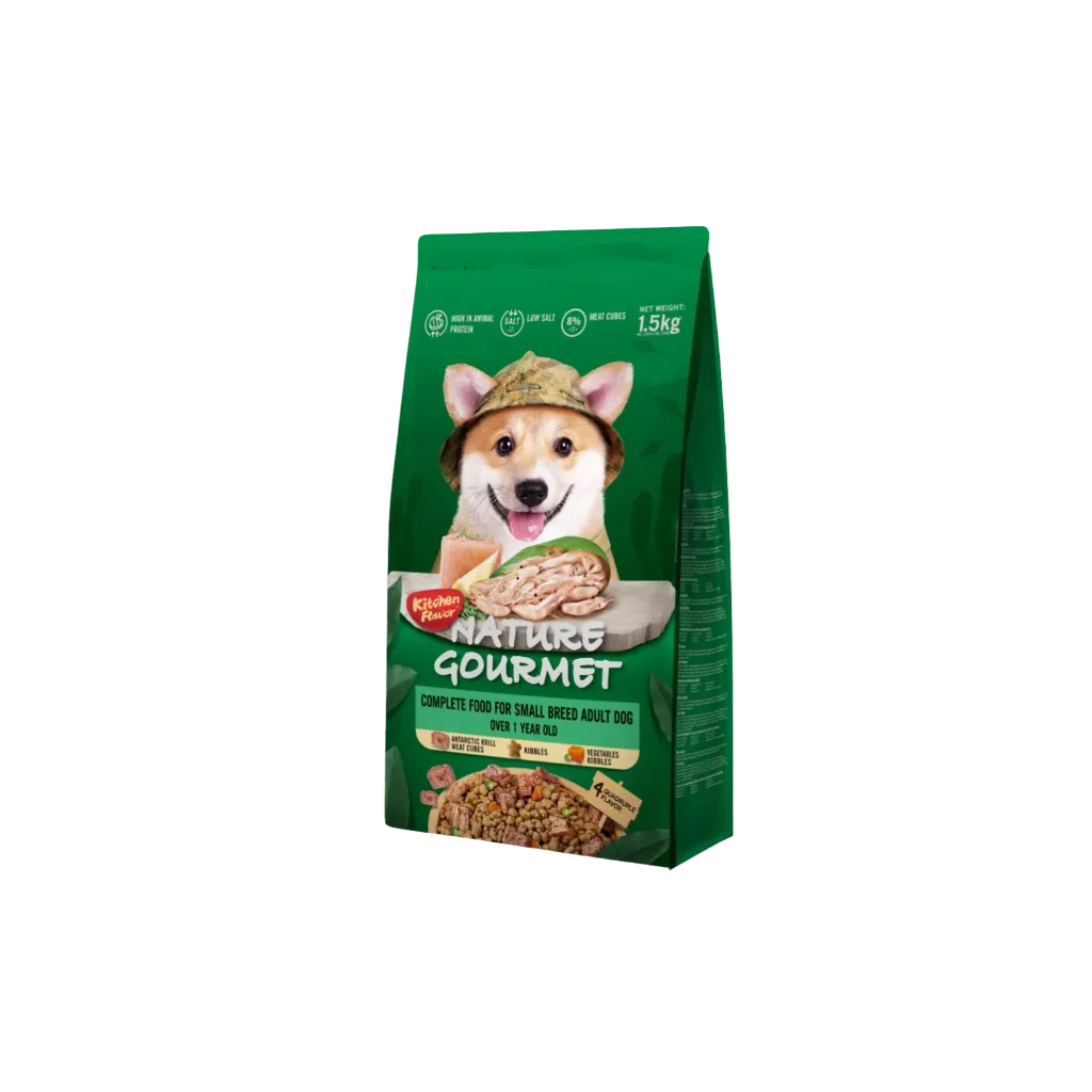 Kitchen Flavor Nature Gourmet Complete Food For Small Breed Adult Dog Over 1 Year Old - 1.5kg
