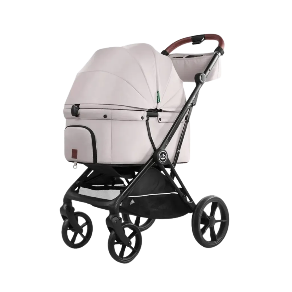 Uppapets Nero Plus + Beige Pet Stroller - 11.5kg