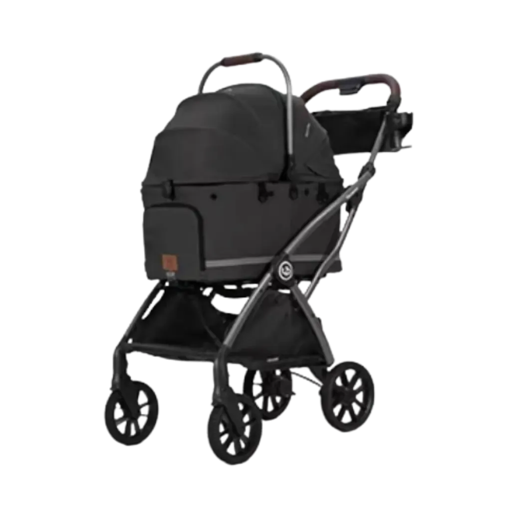 Uppapets Flander Max Black Pet Stroller - 12.31kg