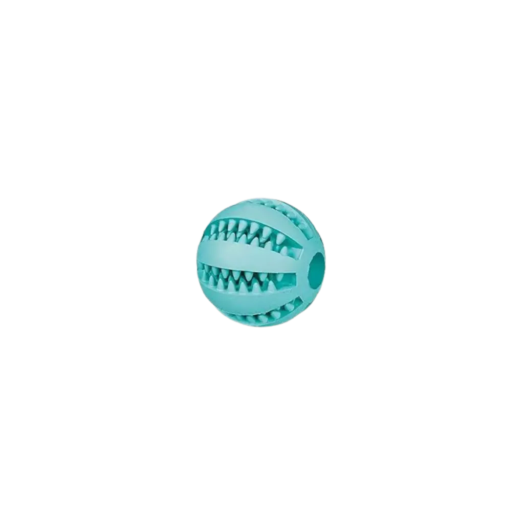 Trixie Denta Fun Spielzeug Ball Natural Rubber - Mint Flavour